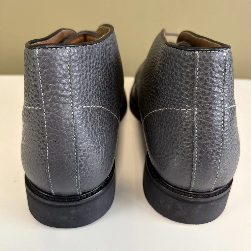 MARC JOSEPH NEW YORK Lenox Hill BOOTS MENS NEW SIZE 13 Gray Pebble Leather Chuka